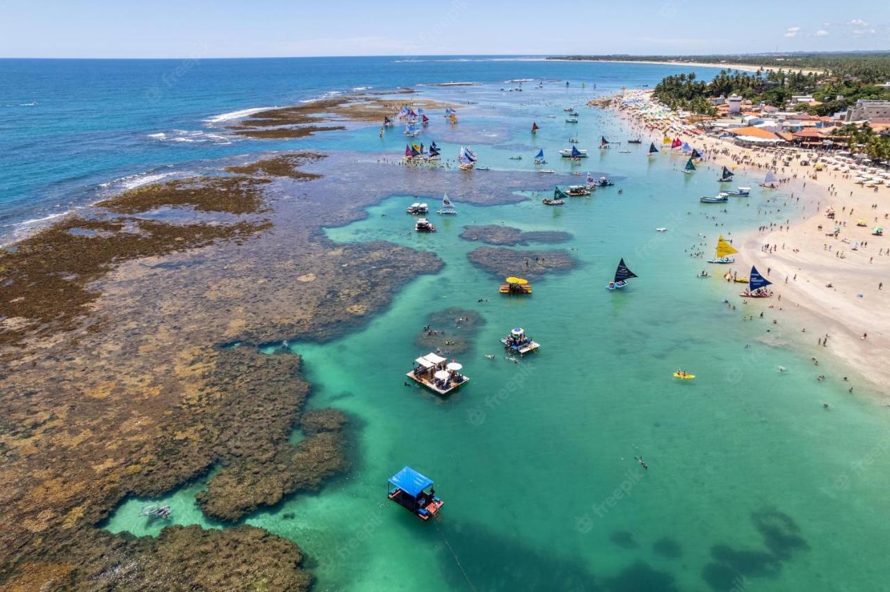 Flat Mar & Sol - Para 6 Pessoas Apartman Pôrto das Galinhas Kültér fotó